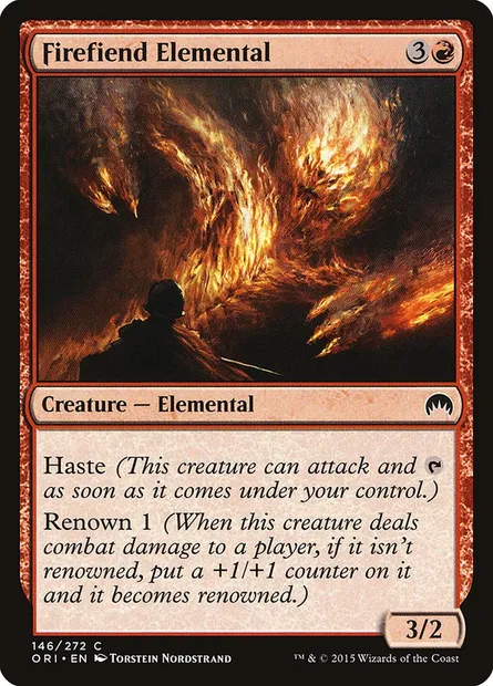 Firefiend Elemental, Magic card ORI 146 — Magic Origins set