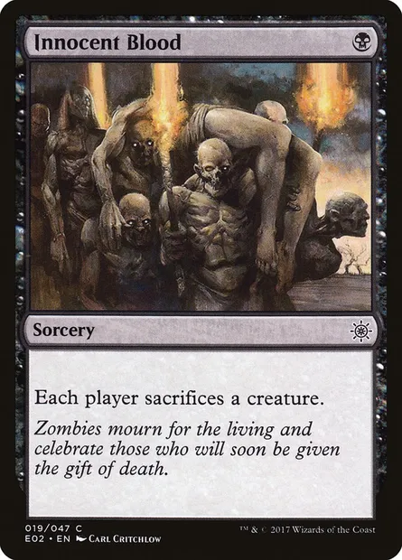 Innocent Blood, Magic card E02 19 — Explorers of Ixalan set