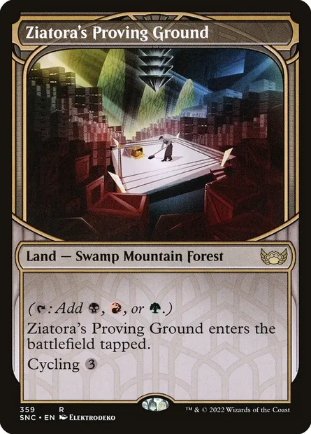 Ziatora's Proving Ground, Magic card SNC 359 — Streets of New Capenna set