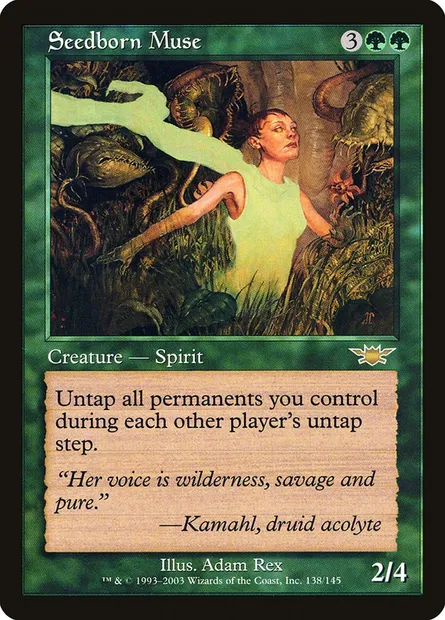 Seedborn Muse, Magic card LGN 138 — Legions set