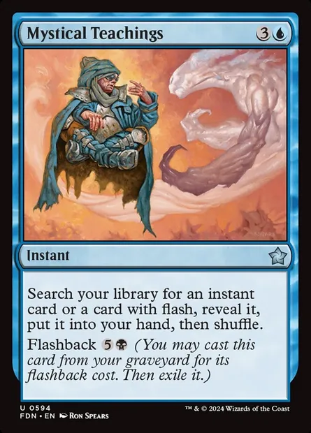 Mystical Teachings, Magic card FDN 594 — Foundations set