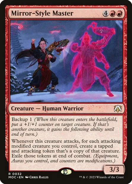 Mirror-Style Master, Magic card MOC 32 — March of the Machine Commander set