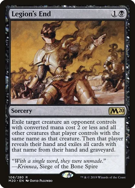Legion's End, Magic card M20 106 — Core Set 2020 set