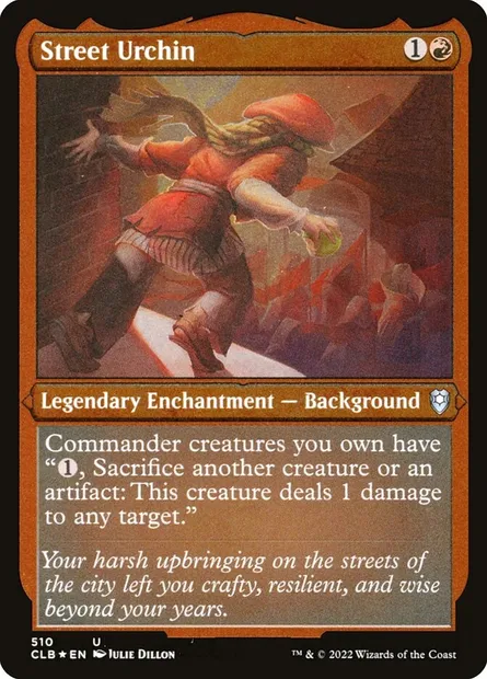 Street Urchin, Magic card CLB 510 — Commander Legends: Battle for Baldur's Gate set