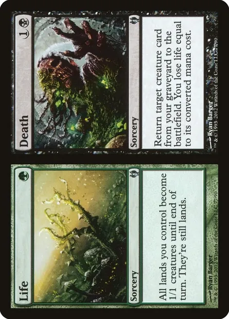 Life // Death, Magic card DDJ 77 — Duel Decks: Izzet vs. Golgari set