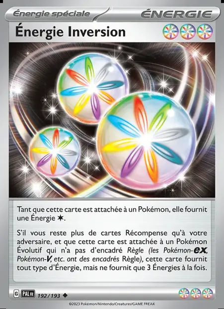 Énergie Inversion, carte Pokémon PAL 192 — extension Évolutions à Paldea