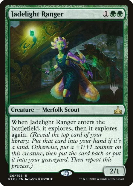 Ranger jadefeu, carte Magic PRIX 136p — extension Rivals of Ixalan Promos