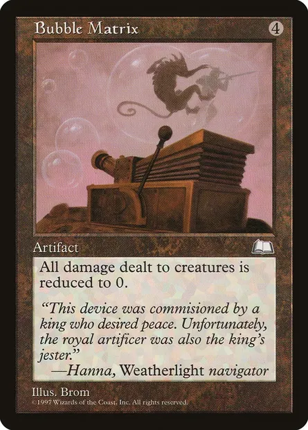 Bubble Matrix, Magic card WTH 146 — Weatherlight set