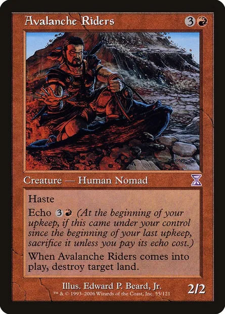 Avalanche Riders, Magic card TSB 55 — Time Spiral Timeshifted set