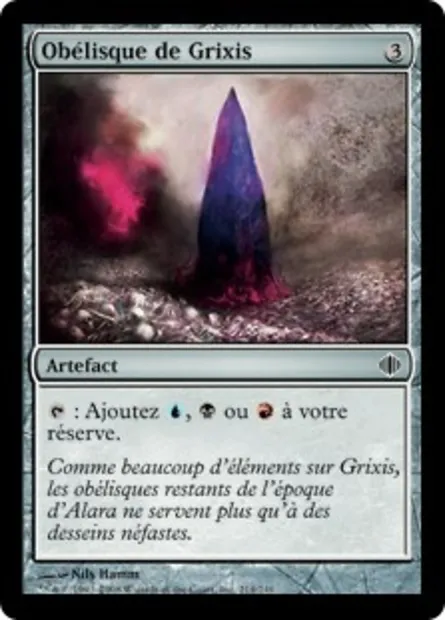 Obélisque de Grixis, carte Magic ALA 214 — extension Les éclats d'Alara