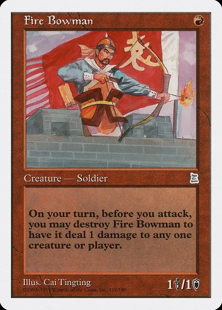 Fire Bowman, carte Magic PTK 112 — extension Portal Three Kingdoms