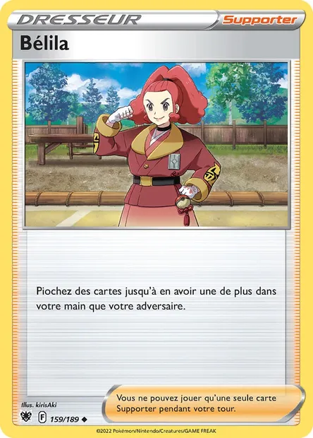 Bélila, carte Pokémon ASR 159 — extension Astres Radieux
