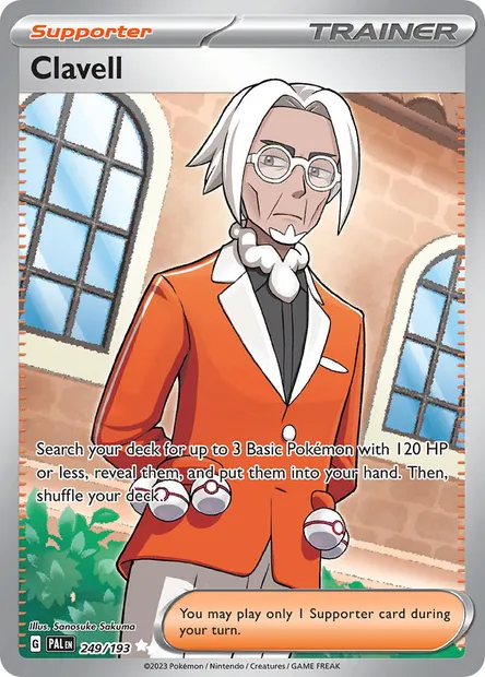 Clavell, Pokémon card PAL 249 — Paldea Evolved set