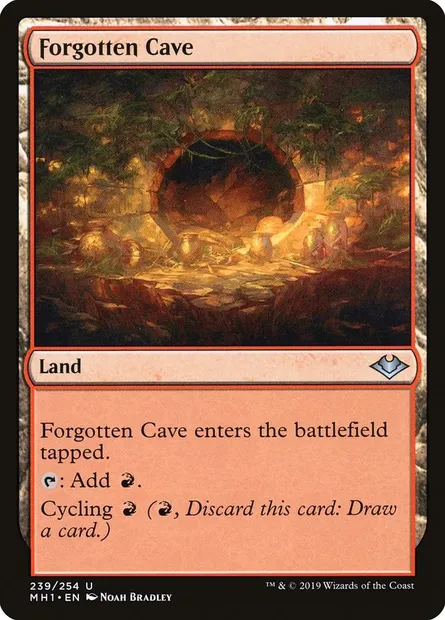 Forgotten Cave, Magic card MH1 239 — Modern Horizons set