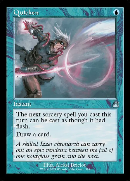 Quicken, Magic card RVR 318 — Ravnica Remastered set