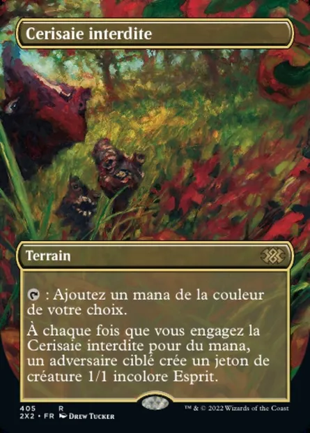Cerisaie interdite, carte Magic 2X2 405 — extension Double Masters 2022