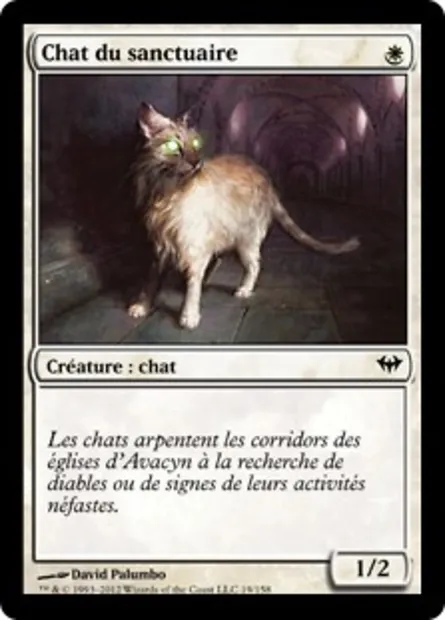 Chat du sanctuaire, carte Magic DKA 19 — extension Obscure Ascension