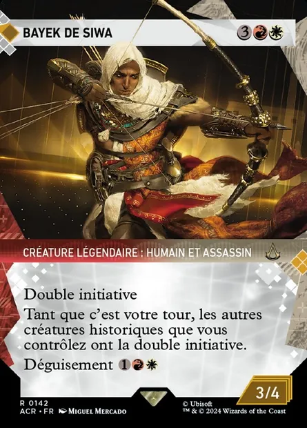 Bayek de Siwa, carte Magic ACR 142 — extension Assassin's Creed