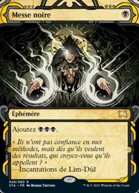 Messe noire, carte Magic STA 26 — extension Strixhaven Mystical Archive