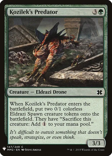Kozilek's Predator, Magic card PLST MM2-147 — The List set