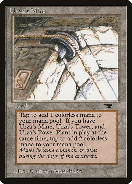 Mine d'Urza, carte Magic ATQ 83a — extension Antiquities