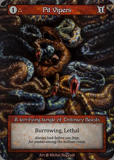 Pit Vipers, carte Sorcery BET 124 — extension Beta