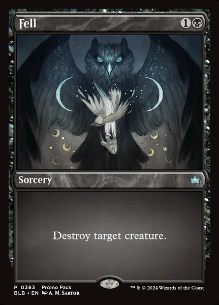 Fell, Magic card BLB 383 — Bloomburrow set