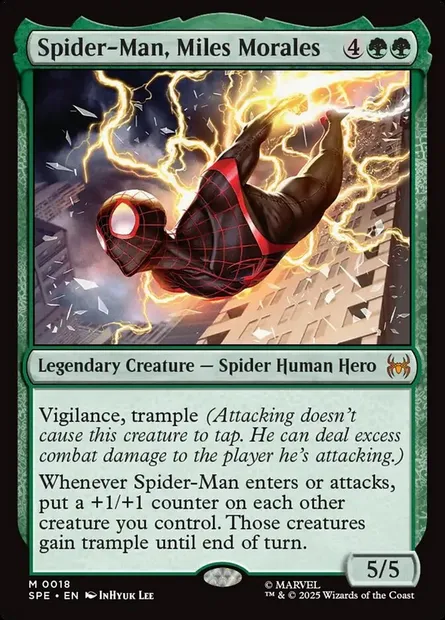 Spider-Man, Miles Morales, Magic card SPE 18 — Marvel's Spider-Man Eternal set