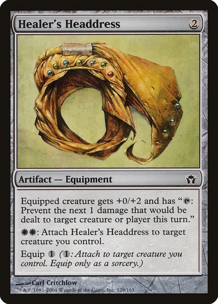 Healer's Headdress, Magic card 5DN 129 — Fifth Dawn set