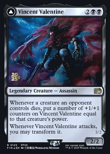 Vincent Valentine // Galian Beast, Magic card PFIN 125s — Final Fantasy Promos set