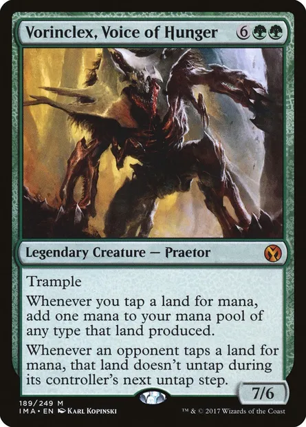 Vorinclex, Voice of Hunger, Magic card IMA 189 — Iconic Masters set
