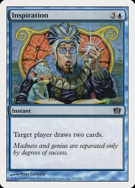 Inspiration, carte Magic 8ED 85 — extension Huitième Edition