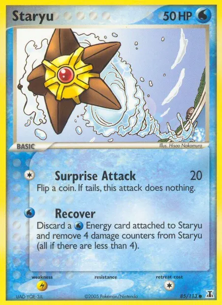 Staryu, Pokémon card DS 85 — Delta Species set