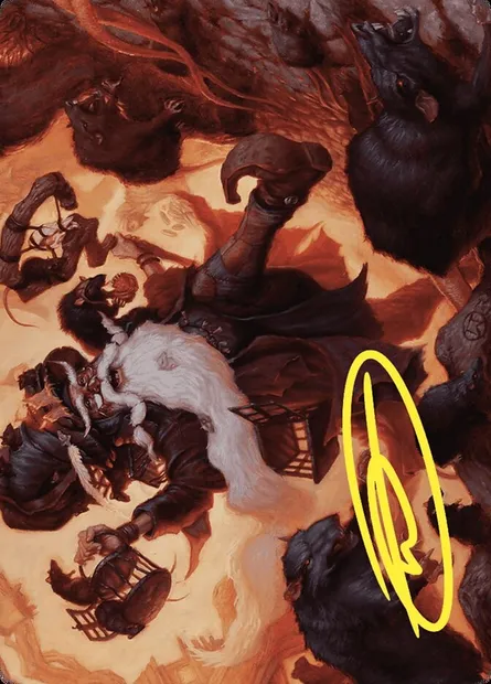 Tattered Ratter // Tattered Ratter, carte Magic AWOE 20 — extension Wilds of Eldraine Art Series