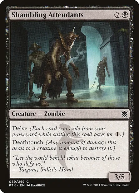 Shambling Attendants, Magic card KTK 89 — Khans of Tarkir set