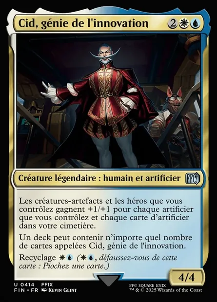Cid, génie de l'innovation, carte Magic FIN 414 — extension Final Fantasy