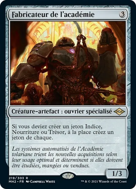 Fabricateur de l'académie, carte Magic MH2 219 — extension Horizons du Modern 2