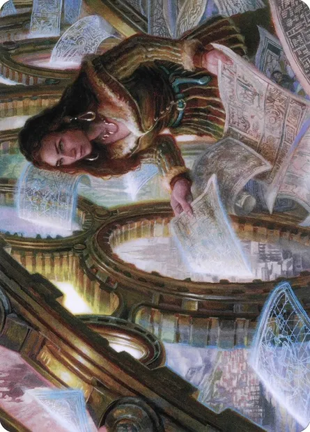 Cartographer's Survey // Cartographer's Survey, carte Magic AVOW 51 — extension Crimson Vow Art Series