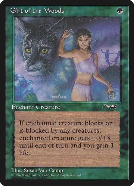 Don de la forêt, carte Magic ALL 92a — extension Alliances