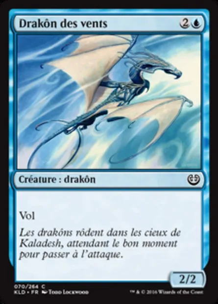 Drakôn des vents, carte Magic KLD 70 — extension Kaladesh
