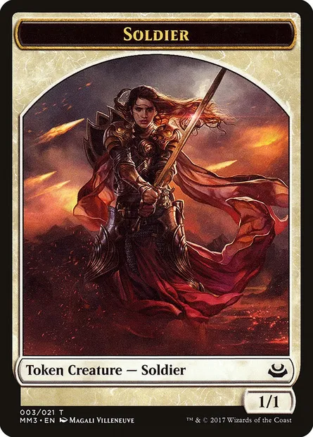 Soldier, Magic card TMM3 3 — Modern Masters 2017 Tokens set