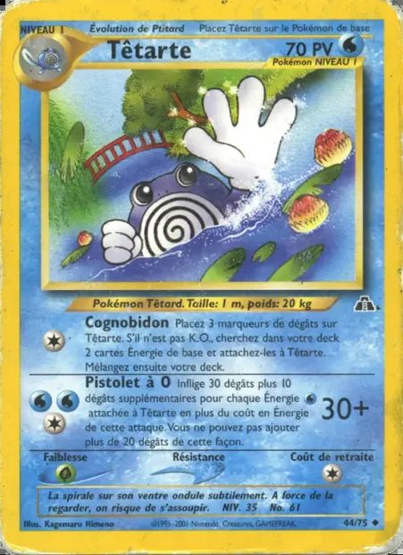 Têtarte, carte Pokémon ND 44 — extension Neo Discovery