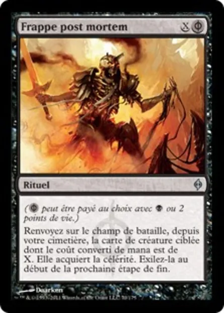 Frappe post mortem, carte Magic NPH 70 — extension La Nouvelle Phyrexia