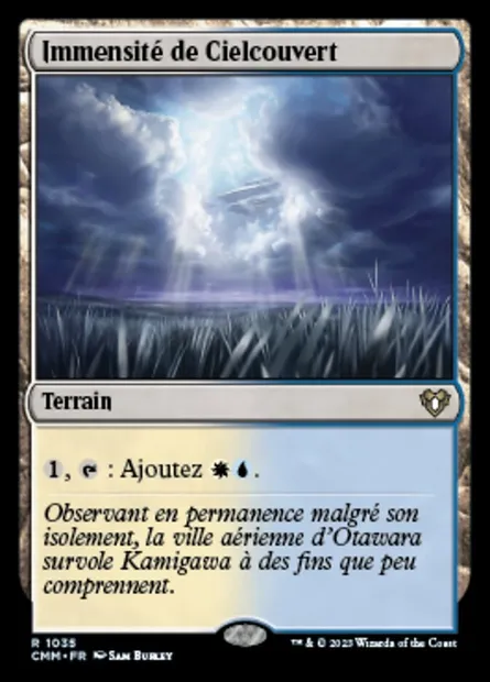 Immensité de Cielcouvert, carte Magic CMM 1035 — extension Commander Masters