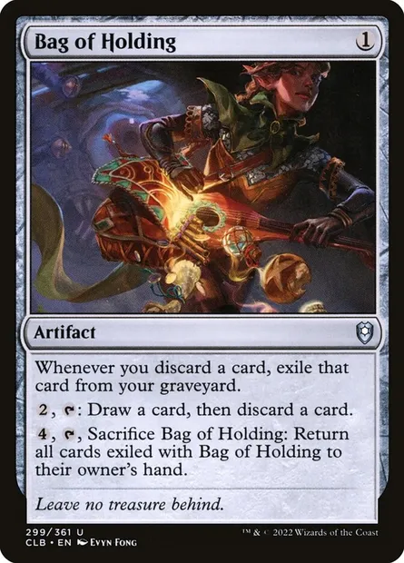 Bag of Holding, Magic card CLB 299 — Commander Legends: Battle for Baldur's Gate set