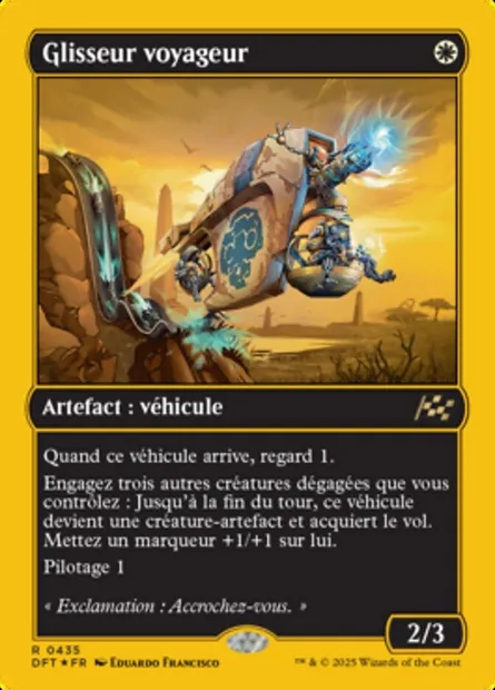 Glisseur voyageur, carte Magic DFT 435 — extension Aetherdrift
