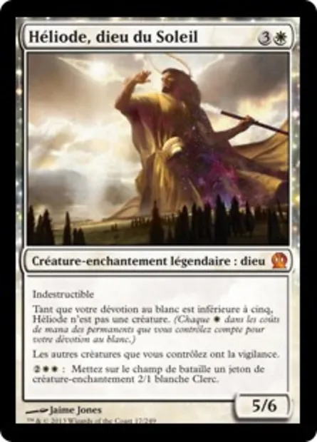 Héliode, dieu du Soleil, carte Magic THS 17 — extension Theros