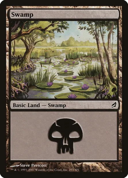 Swamp, Magic card LRW 293 — Lorwyn set