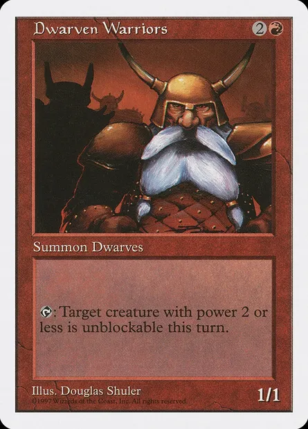Dwarven Warriors, Magic card 5ED 222 — Fifth Edition set