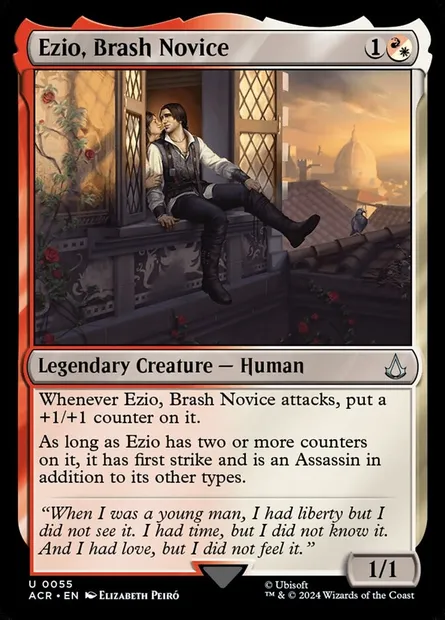 Ezio, Brash Novice, Magic card ACR 55 — Assassin's Creed set